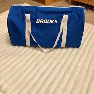 Brooks Royal Blue Gym Bag with White Accent
